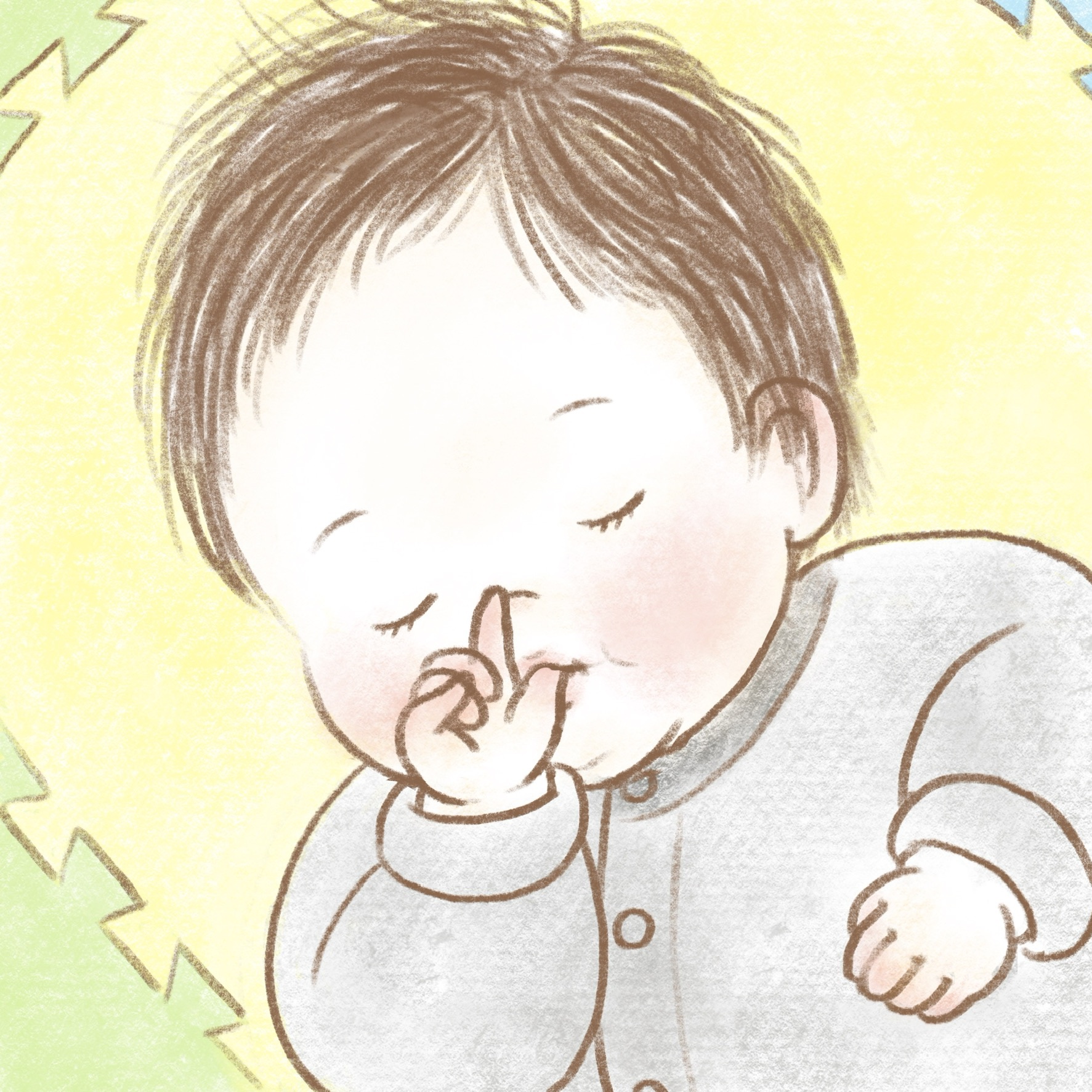 フルフルカズ 息子は指しゃぶり大好きです 指が化膿したりする病気もあるらしく 父さん母さんは心配です 下の歯も生えてきたし 指しゃぶり 赤ちゃん 赤ちゃんイラスト デジタルイラスト Baby Illustration T Co Mpendgjrvj Twitter