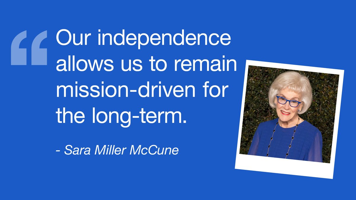 Our founder, Sara Miller McCune, has transferred her voting shares and control of the company to an independent trust. This will further secure SAGE’s long-term independence and ensure we are free to continue our mission of building bridges to knowledge. ow.ly/Q4VT50H59VB