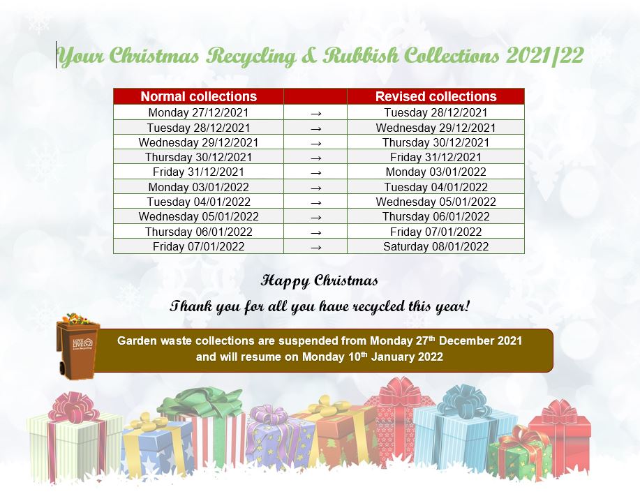 Residents across Rother are being advised of changes to the dates for rubbish, recycling, clinical waste, and garden waste collections over the Christmas and New Year period. For more on this story visit ow.ly/FaKp50H5aqi