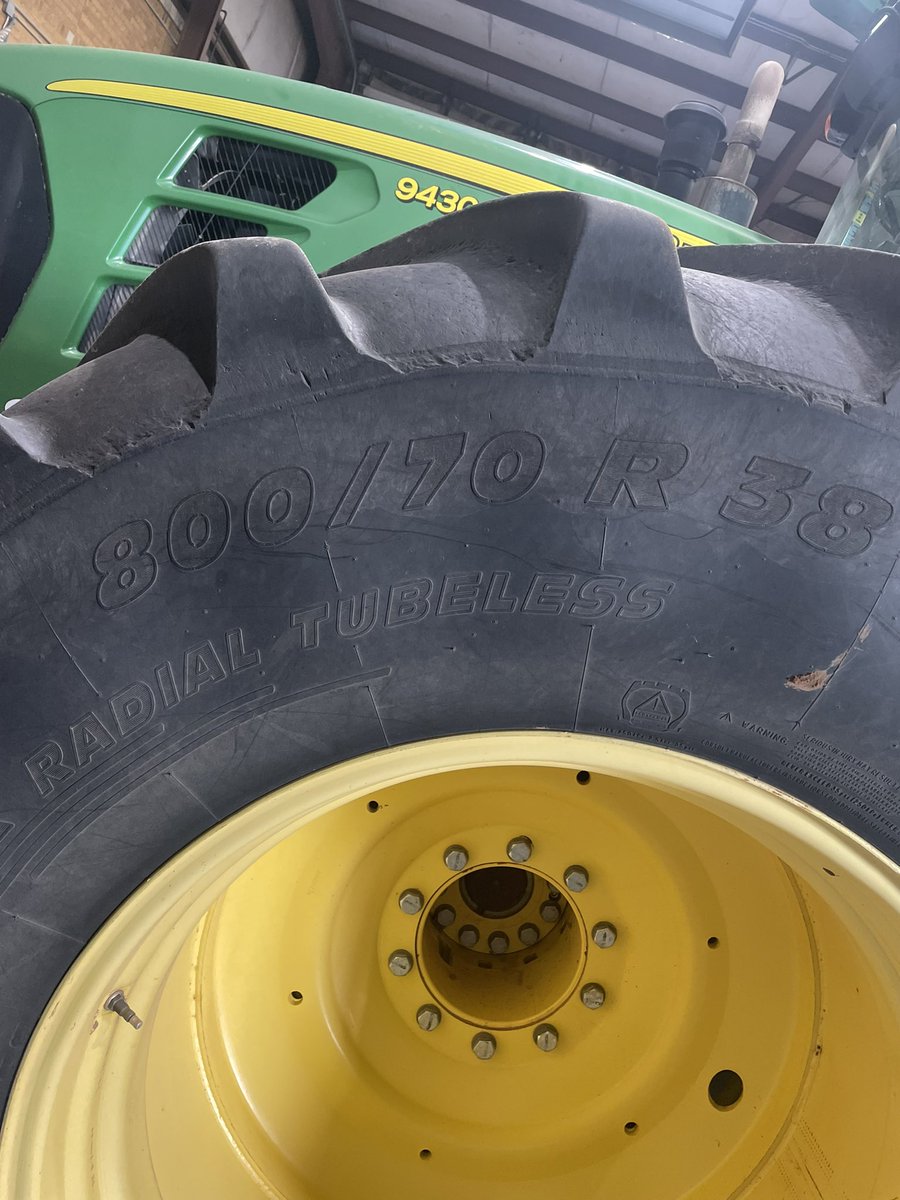 ethandtheis's tweet photo. ***WANTED***

Michelin Mach Bib 800/70R38 tractor tire. 60-70% tread. Closer to SW Oklahoma the better. RTs appreciated https://t.co/rBccFnqMnb