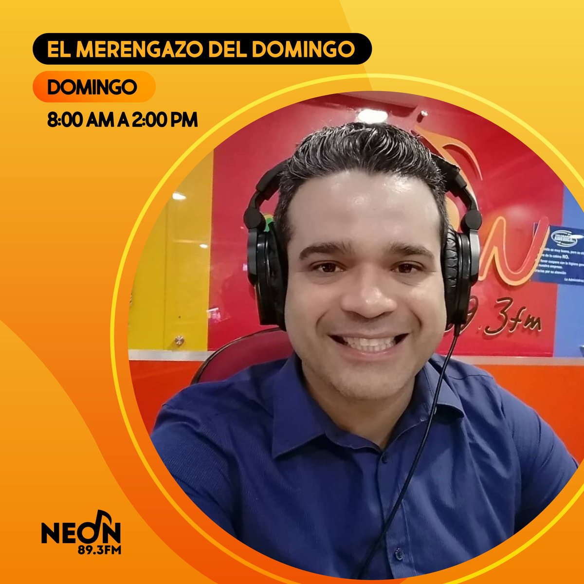 neon893fm's tweet photo. Los domingos desde temprano en #Neón son de merengues. Escucha y sube el volumen en @merengazo1 junto a  @claudiogomezrd https://t.co/aIUGIE9aHf