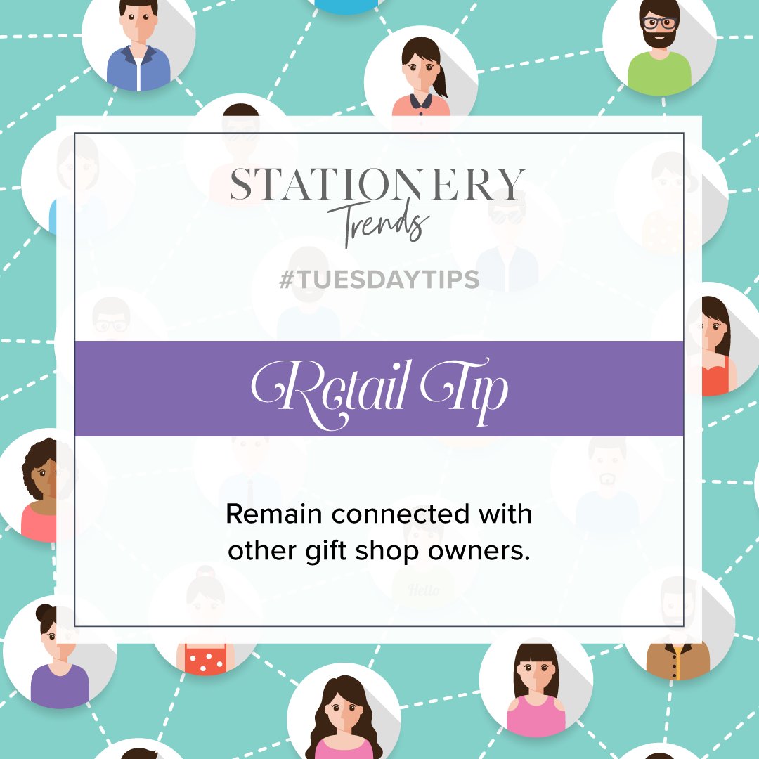 StationeryTrend's tweet image. Network with other gift shop owners as they are an invaluable support system and a great resource for ideas! #TuesdayTips #RetailTip