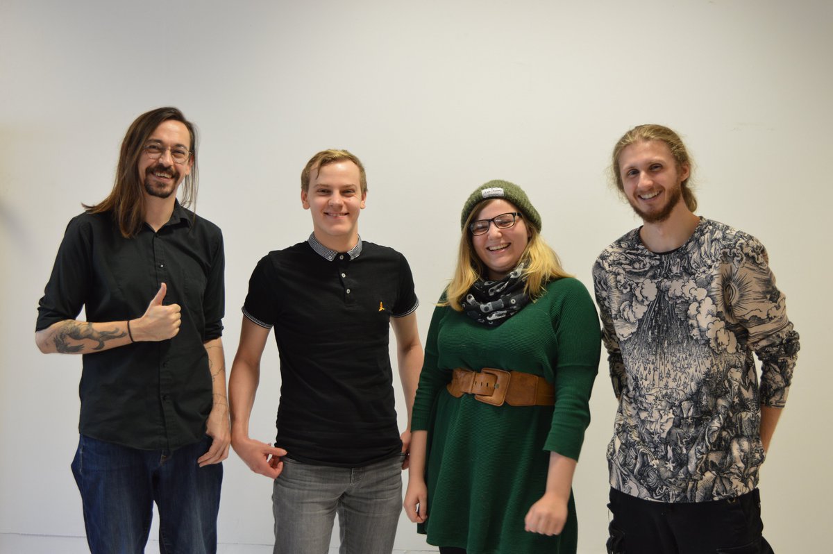 Jackobi_White's tweet photo. A couple of months ago, I finally got a job in games industry at 'Get Kraken Games'
I'm working as a 3D Modeller and Concept Artist and I can't wait to show everyone what we're making!
For now, staff photo! https://t.co/XVbedFmIDe