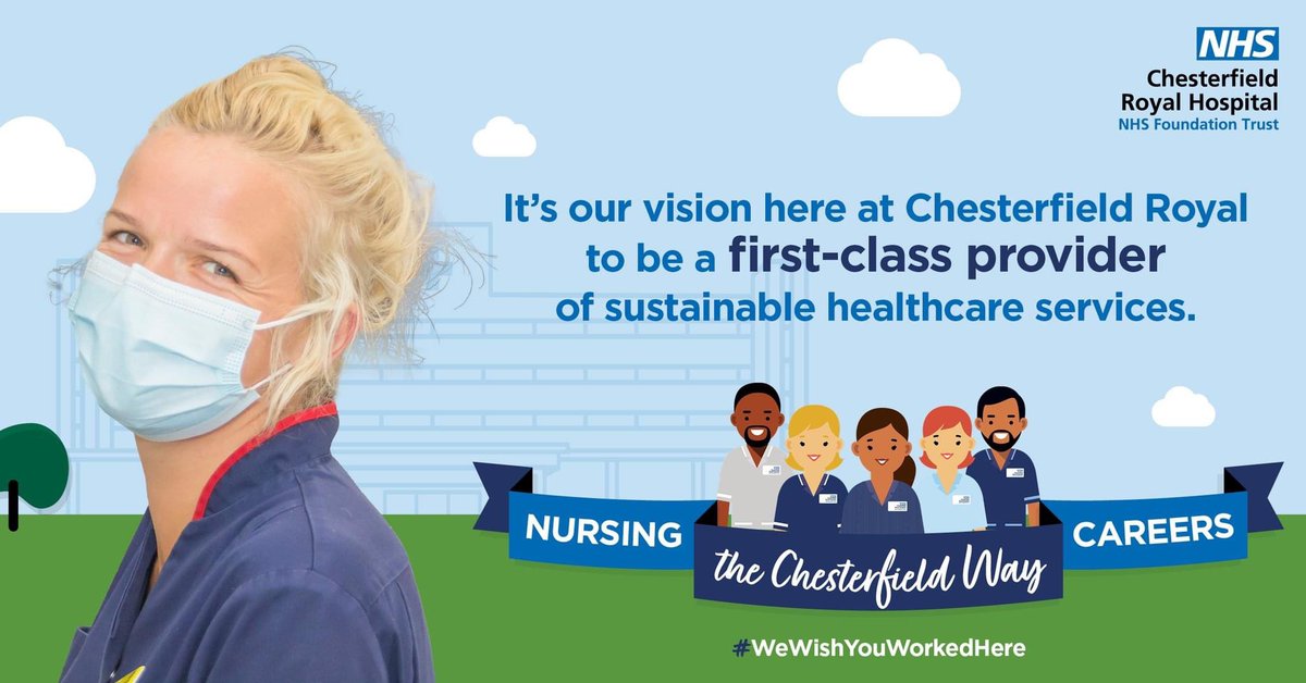 What a great place to work! Interested? Registered nurse ? Nursing Associate? Get in touch 🙌   <a href="/royalhospital/">Chesterfield Royal Hospital NHS FT</a> <a href="/sarahward2015/">SarahWard</a> <a href="/KayeRobbo1/">Kaye Stevenson</a> @rachywhyman We're developing Chesterfield Royal Hospital NHS FT &amp; Royal Primary Care with a new multi-million pound development.