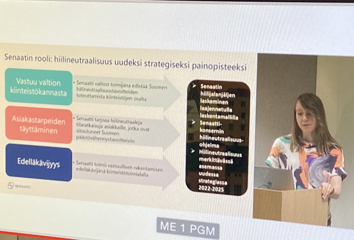 JessicaKarhu's tweet photo. Hienoa @SenaattiK ! @rjmanninen kertoi, että Senaatin tavoite on tarjota valtiolle hiilineutraalit tilat. Vaikka päästöjä vähennetään, ilman kompensaatiota ei pärjätä ➡️ Tarvitaan ohjeita hyväksyttäviin kompensaatiomekanismeihin. https://t.co/XSlIN9jrIp