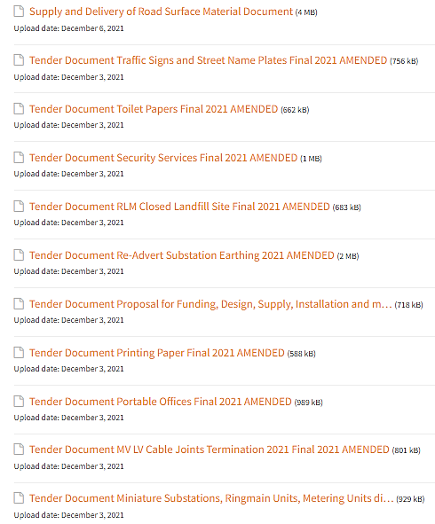 MunicipalNotice's tweet photo. Various new and amended tenders at Rustenburg Municipality: road surface material, traffic & street name plates, toilet paper, security services, landfill site & others https://t.co/FuD2H8SfcD #RustenburgNotice #ConstructionNotice #DigitalNotice https://t.co/zJBmoCTlqY