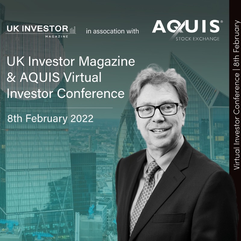 UKInvestorMAG's tweet photo. We are thrilled to announce the UK Investor Magazine &amp; AQUIS Exchange Virtual Investor Conference in February. 

Join us to hear from @AquisStockEx CEO, Alasdair Haynes, and three AQUIS listed companies; @SulnoxGroupPLC, @NMRgroup and @GoodEnergy