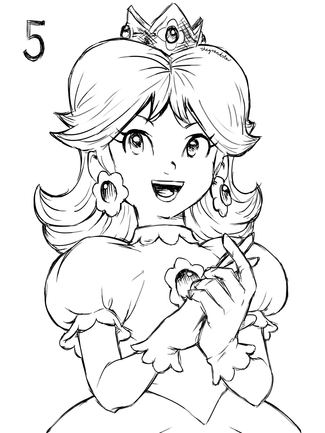 530 Nintendo Princess Coloring Pages  Latest