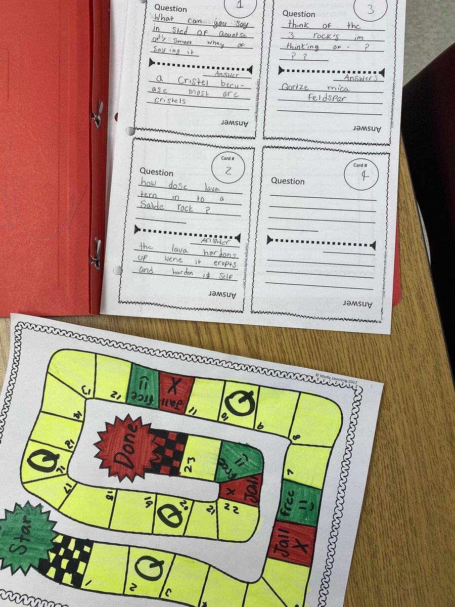 MrsLauraAbel's tweet photo. In Science, we have been working on creating games to wrap up our Rocks and Minerals and Conservation of Energy topics. We will play them when they are finished! #creatinggames #gameboards @silwrdsb @ms_cmiranda https://t.co/9ivjxCfkkN