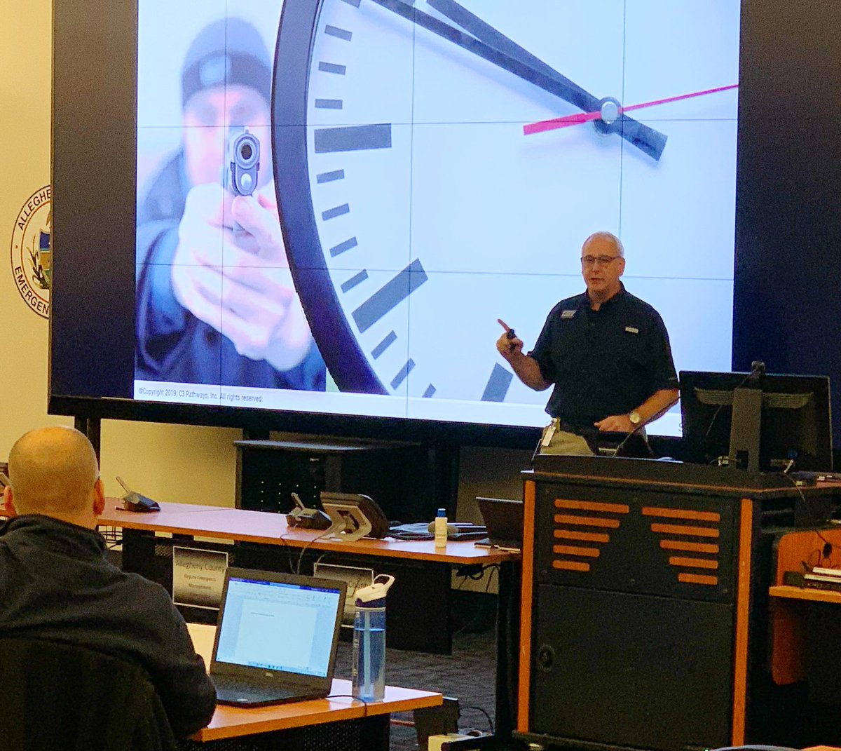 C3Pathways's tweet photo. Good morning from Allegheny County, Pennsylvania! We’re in day one of our Active Shooter Incident Management Class. We have a full class today with law enforcement, fire, EMS, military, emergency management, and a few civilian participants.
#C3Pathways #ALERRT https://t.co/iL5v9m34RV
