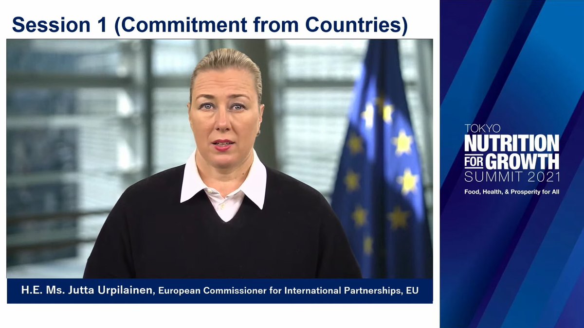 The world is not on track to eradicate hunger by 2030. #SDG2

🌽🍞🥗The need for more equitable, resilient, and sustainable food and health systems has never been more urgent.

🇪🇺 is taking action: we pledge at least € 2.5 billion towards nutrition by 2024. #N4GSummit2021