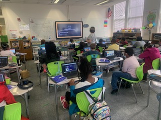 drmichelledavis's tweet photo. Students in Mrs. Baima's 4th grade class @AlexIIEinsteins are participating in Return to the Moon a Nasa Hour of Code Tynker project this week by designing their own badge including animation. Thanks to @NASA for creating this project. #studentengagement #futurecoders #GaSTEM https://t.co/WcgvualdiG