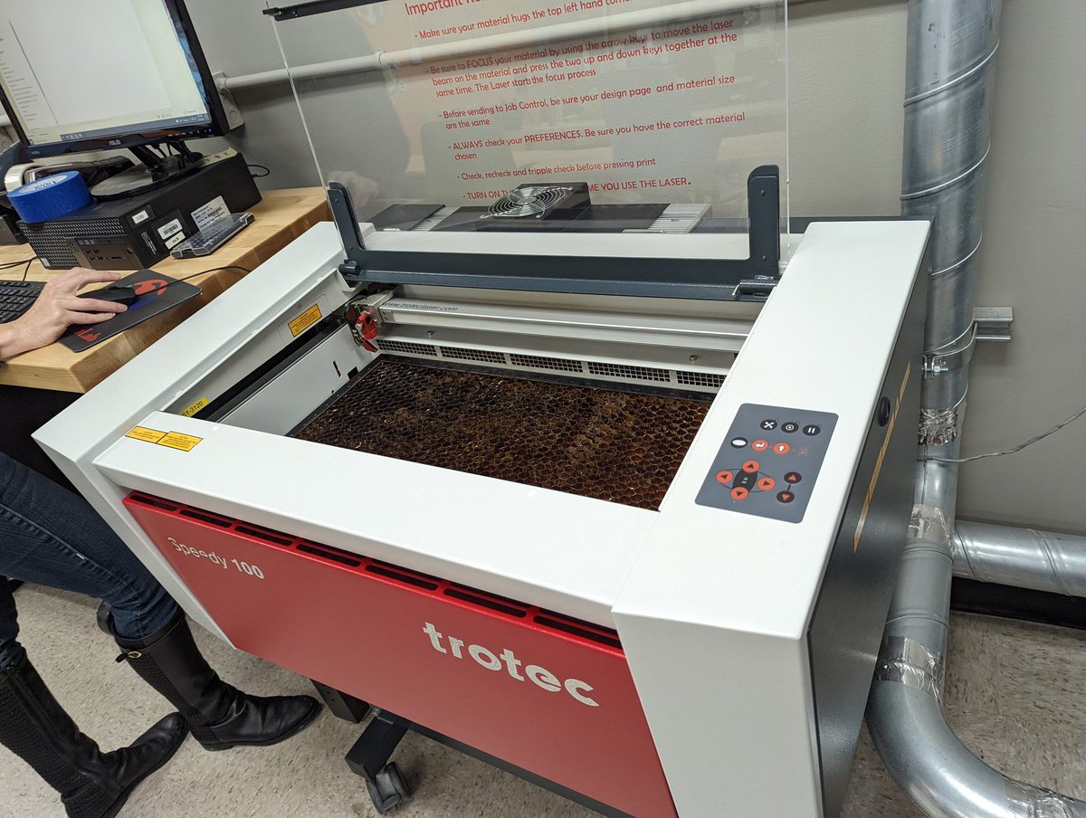 Thank you to <a href="/bradyfablab/">Brady Fab Lab</a> at <a href="/Orange_Schools/">Orange_Schools_OH</a> for Maker Monday. Mrs. L provided expert help in making a custom  holiday gift using the laser engraver. It's so cool, just bring your creativity!