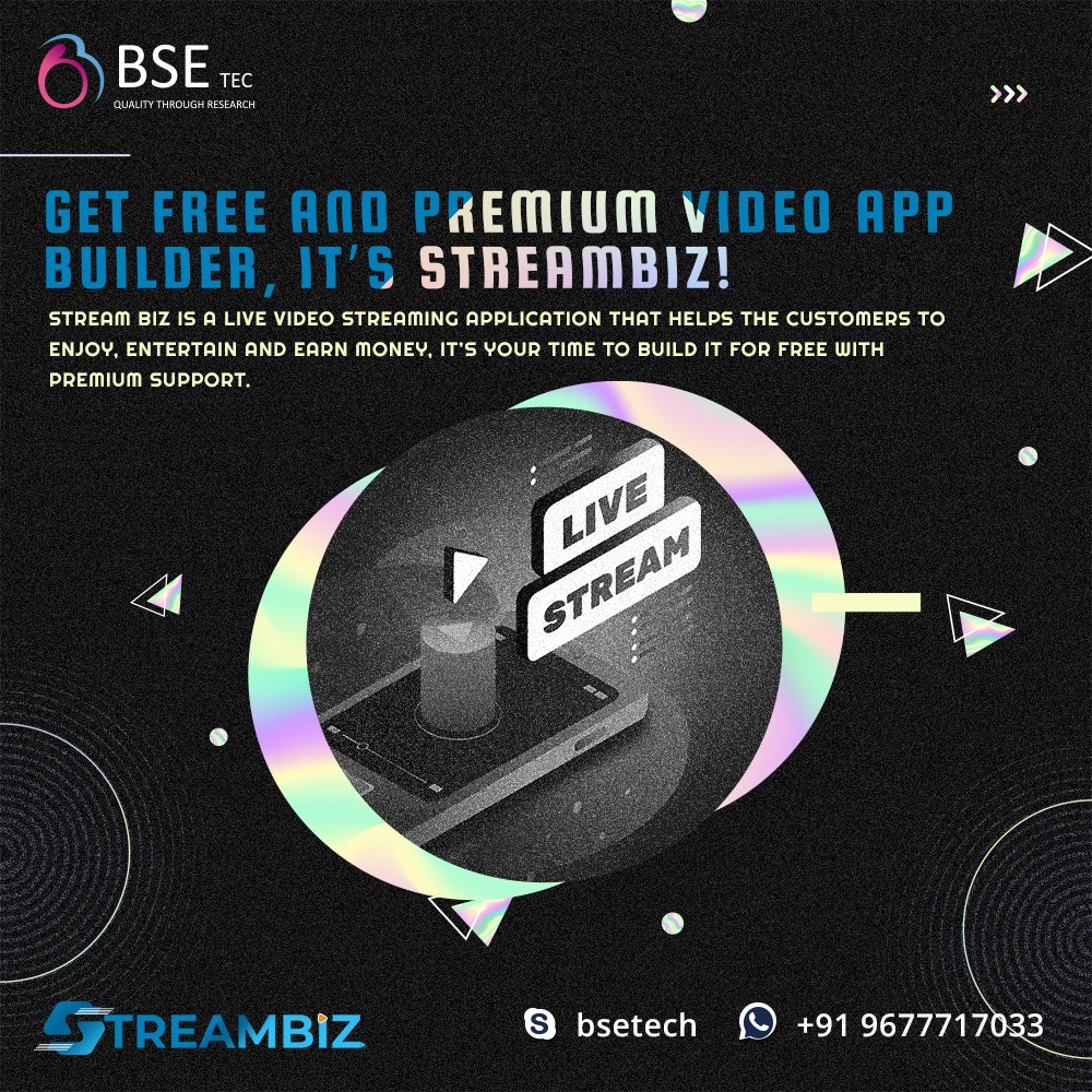 BSEtech's tweet image. GET FREE AND PREMIUM VIDEO APP BUILDER,IT&apos;S STREAMBIZ-BSEtec

bsetec.com/periscope-clon…
#BestLiveStreamingScript #livestreamingappdevelopment #PeriscopeClone