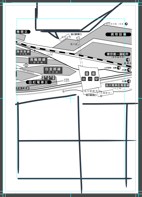 路線図を突っ込んでも5コマくらい描く所がある 