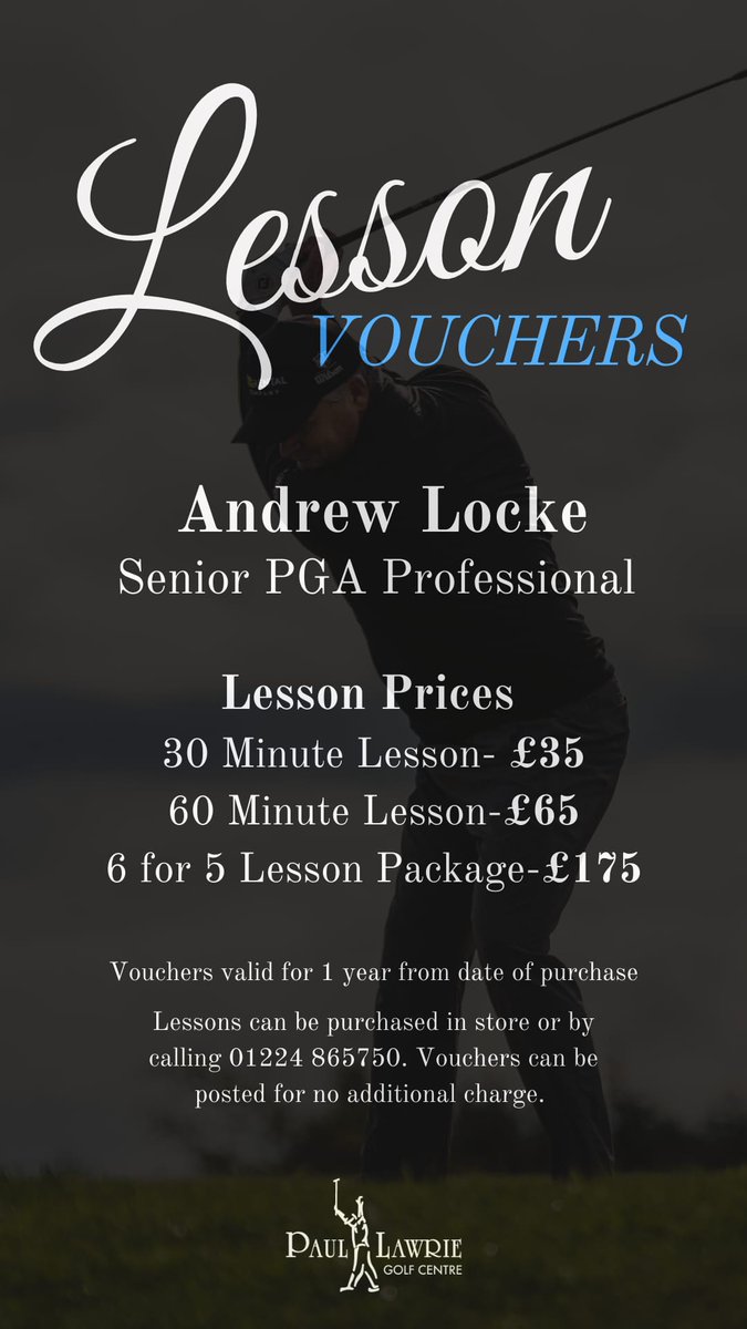 Contact The Paul Lawrie Golf Centre to book.