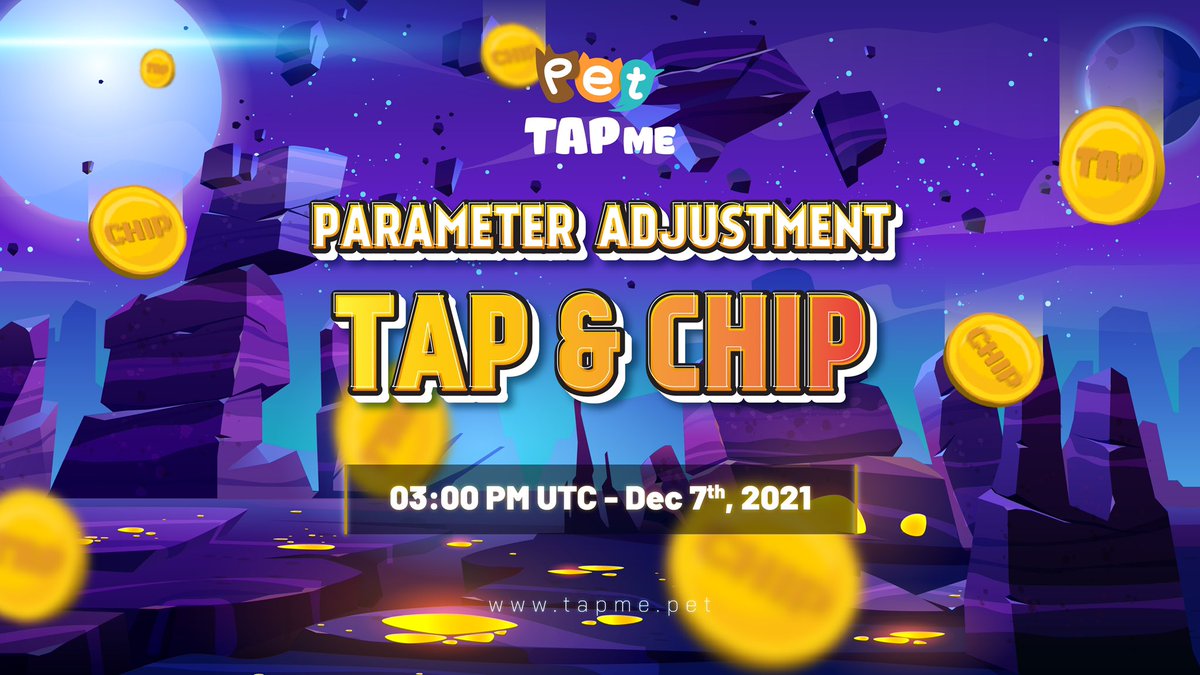 🔥 TAP AND CHIP PARAMETER ADJUSTMENT FOR BREEDING 🔥

The parameter of tap and chip required for breeding will be changed at 3pm 7th Dec. 

⚡️ Stay tuned and play game ⚡️