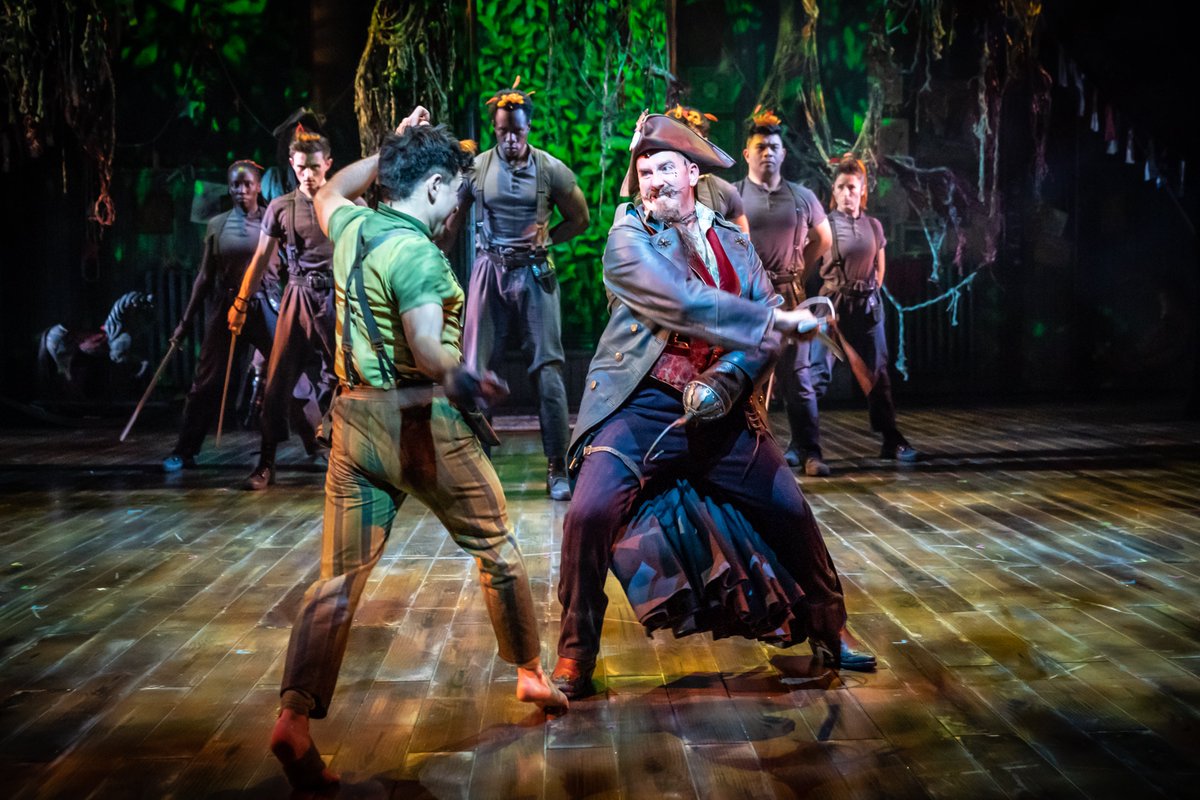 Swashbuckling pirates, fearless Lost Boys and that beautiful first meeting between #WendyAndPeterPan by <a href="/ellahickson/">Ella Hickson</a> - all these magical moments and more are captured in dazzling new images. 
🎟️bit.ly/3oyt3xj
📸<a href="/brennerphotos/">Marc Brenner</a>
