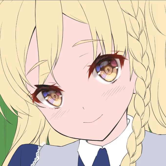 ご依頼のザラちゃん目まで塗った('ω') 
