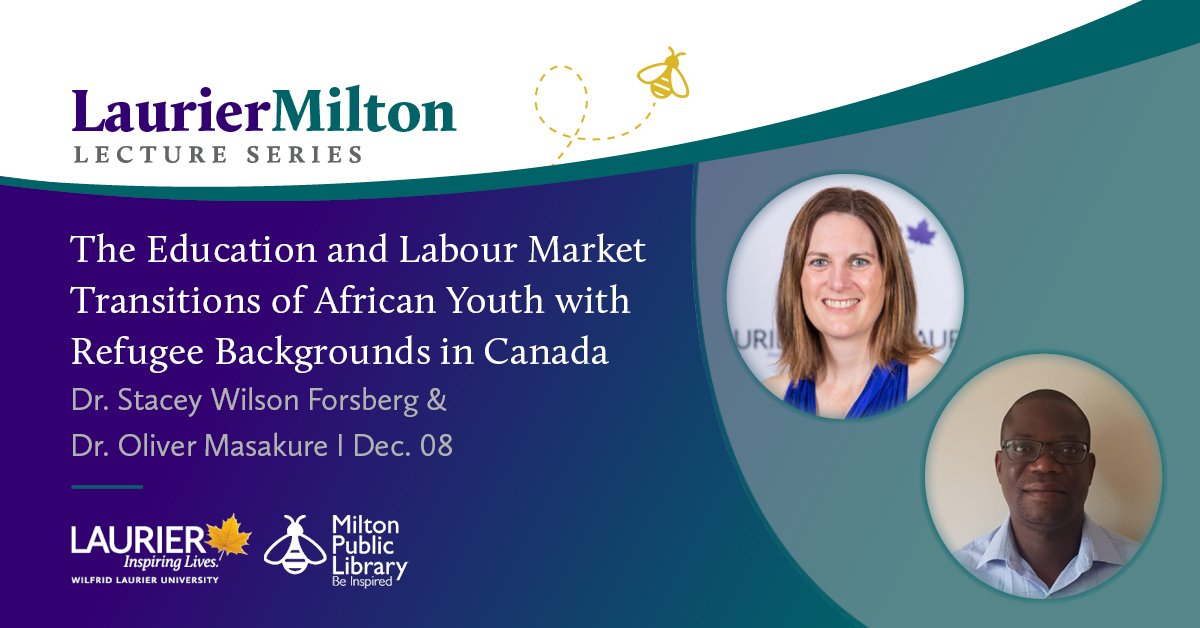 Laurier's tweet photo. TOMORROW: A #Laurier study has shown that a lack of guidance both at school and home when making decisions is particularly pronounced for Black African youth with refugee backgrounds.

Learn how researchers are working to improve these outcomes.

More: https://t.co/xkJXhLmj20 https://t.co/mGNLPnuv6s