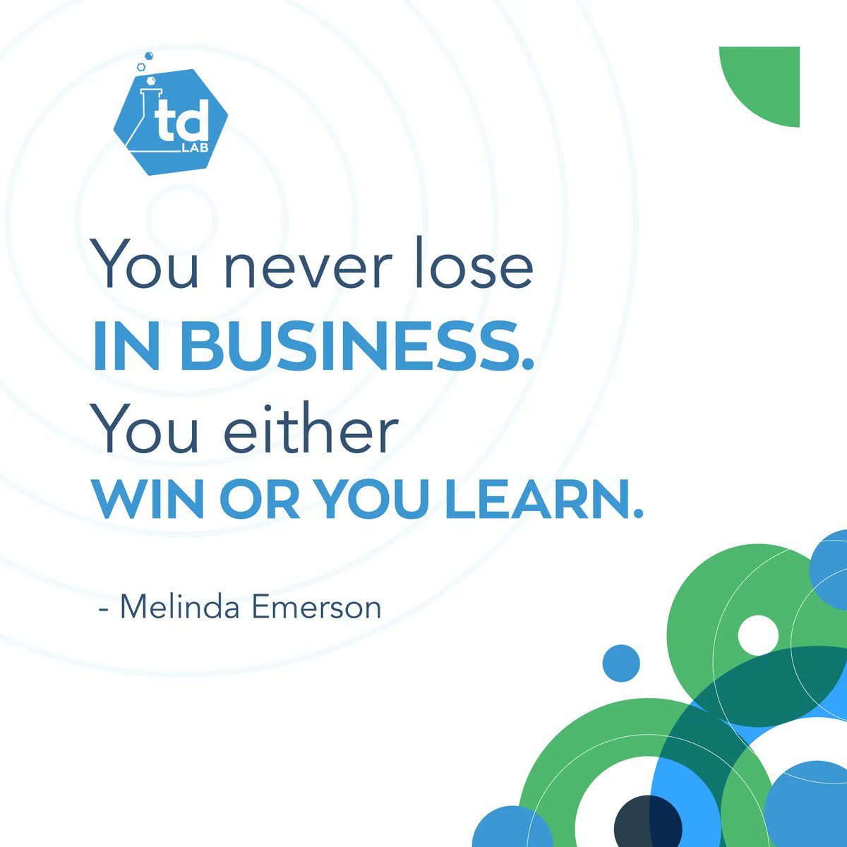 tandemdesignlab's tweet photo. You win or you learn. There is no losing. 
.
.
.
.
.
.

#businesstipsforsuccess #buysmallbusiness https://t.co/Rk4VM7oxyb