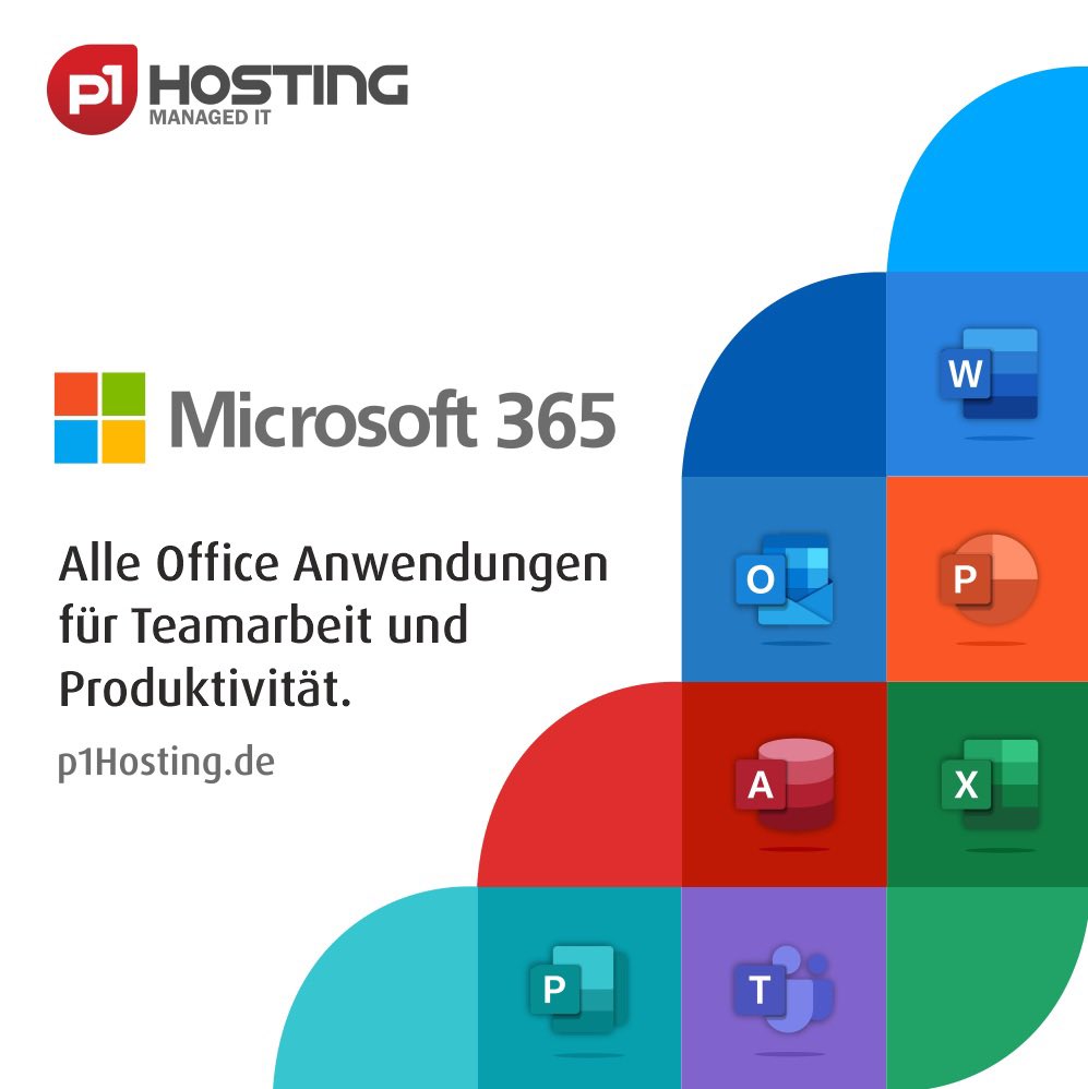 Das neue Office: Microsoft 365 
Mit #Word, #Excel, #PowerPoint, #Outlook und #Teams u.a. 
Ab 4,20€/Monat

👉🏻 Jetzt Informieren &amp; Bestellen:
p1hosting.de/microsoft-365/

Ihr IT-Zukunftspartner:
p1Hosting.de managed IT

#p1hosting #office #stuttgart #Office365 #microsoft365