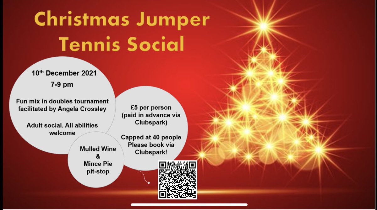 wetherbyltc's tweet image. This Friday we are ‘serving’ up mince pies and mullled wine alongside our fun doubles mix in tournament! 🎄🎾🥧🍷

Get booked on clubspark.lta.org.uk/WetherbyCastle…