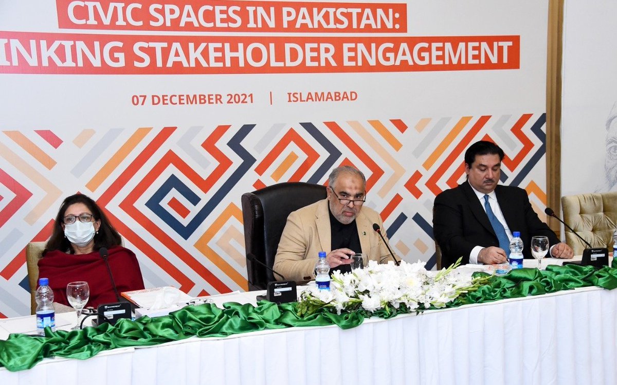 NAofPakistan's tweet photo. NA is open to support #civil society organisations to strengthen the marginalized communities,remarked
Speaker @AsadQaiserPTI at  inaugural session of National Conference titled “Civic Spaces in Pakistan: Rethinking Stakeholder Engagement”organized by @dripakistan @RadioPakistan https://t.co/5tXG2y8KfX
