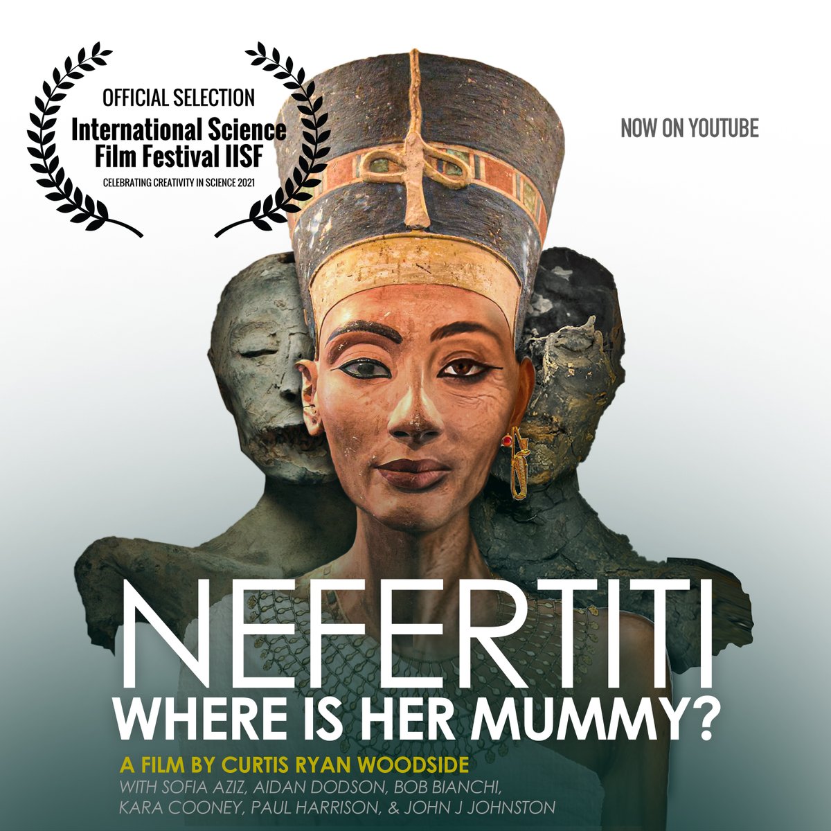 CurtisRWoodside's tweet image. Part of the International Science Film Fest 2021 tomorrow! Watch the new doc for the latest in the search for #nefertiti ! With @KaraCooney @JohnJJohnston @SofiaAziz5 @Doc_Harrison Bob Bianchi &amp;amp; Aidan Dodson! In association w/ @Pastpreservers youtu.be/MTPN4hjnqdM