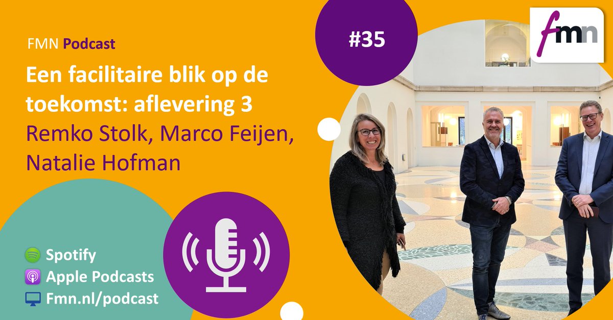 #FMNpodcast | In deze derde aflevering van de serie 'Een facilitaire blik op de toekomst' spreekt Natalie Hofman met Remko Stolk (<a href="/HEYDAY_FM/">HEYDAY Facility Management</a>) en Marco Feijen (<a href="/FacilicomFS/">Facilicom Solutions</a>). Het aanpassen van de dienstverlening aan snel veranderende marktomstandigheden
👉 lnkd.in/evMJNCFx