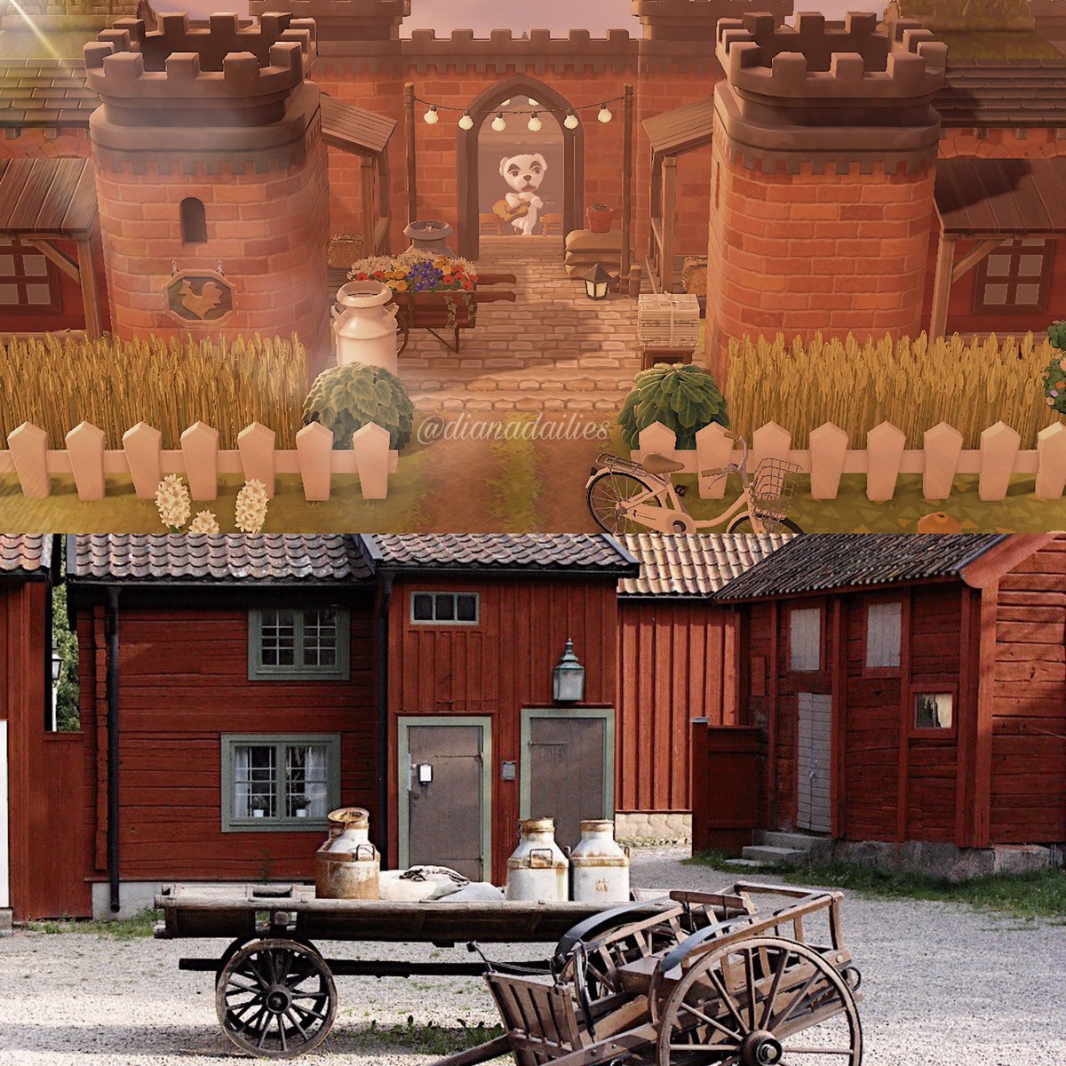 dianaulait's tweet photo. a scandinavian farmhouse for resident services on milkweed 🐮🤍🥛 

 #acnh #animalcrossingnewhorizons #あつ森 #あつまれどうぶつの森 #acnh #acnhinspo #acnhdesign #どうぶつの森 #nintendoswitch https://t.co/FG5we9MpZu