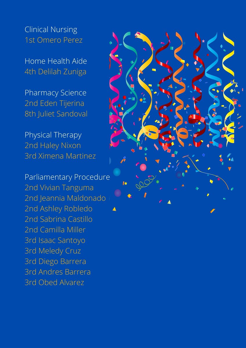 McHi_HealthSci's tweet photo. Mr. Ponce and I would like to share some exciting news about our McHi HOSA students. They competed in HOSA Online Competition and many of them placed!!! Congratulations to all students!!@McHiCTE1 @McAllenISDCTE @McAllenISD @McHiPride @Spena1378 https://t.co/OkFfNSzbBL