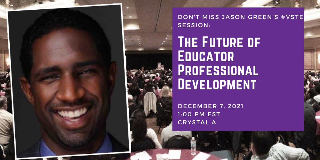 LINC_PD's tweet photo. 📢Hey #VSTE21 participants, don't miss @jasontoddgreen's session: 
🔥The Future of Educator Professional Development🔥 
Dec. 7th 1 PM EST in Crystal A. #blendedlearning #equitableclassrooms https://t.co/TjoHVWOCDI