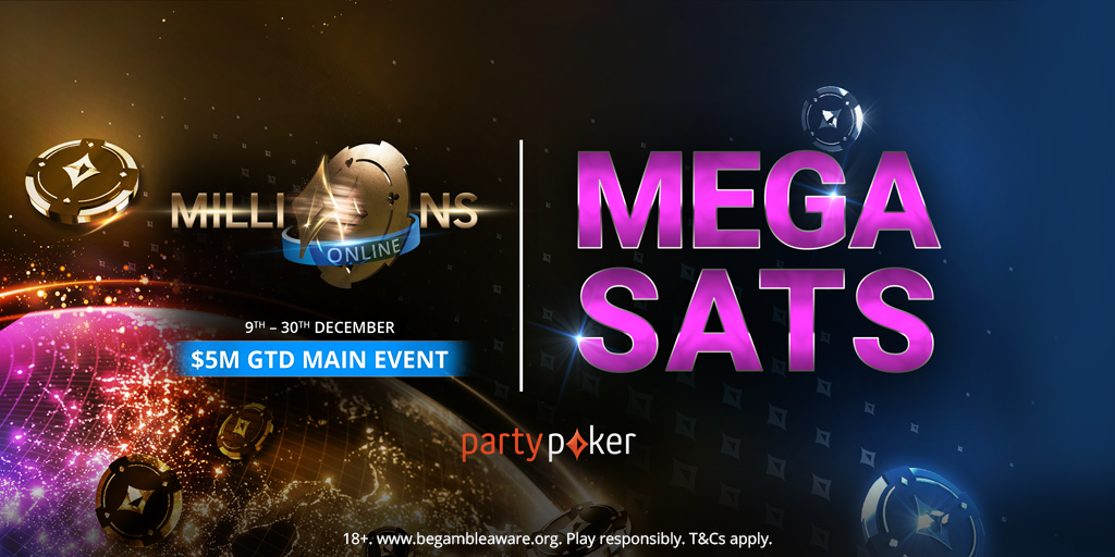 We have 10 x $22 satellite tickets for the #MILLIONSOnline Sunday final to give away! To go in the draw just like, retweet and tell us how mnay seats are guaranteed in this Sunday's Mega Sat! Real money partypoker.com accounts only. bit.ly/3tJit6Y