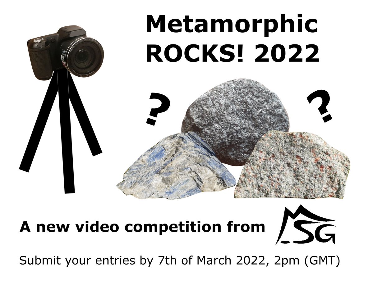 MSG_1981's tweet photo. Are you a metamorphic rock enthusiast, love science communication or simply love rocks? Tell us a story, through a short video, of why metamorphic geology rocks and win £300 + @minsoc membership. More details at: https://t.co/xQzlVQRhN1 #sciencecommunication https://t.co/BYVz9dLJL4