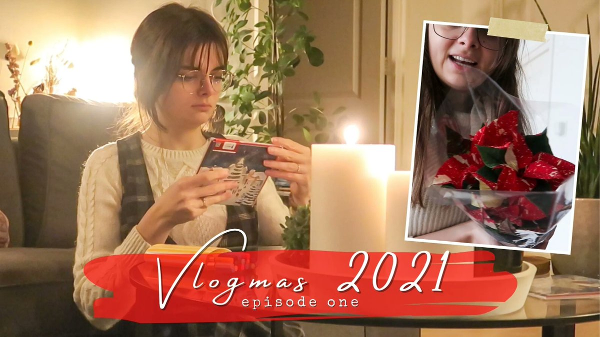 Loepsie's tweet photo. The first week of Vlogmas is here! It's a nice cozy &amp; festive one, so make yourself a cup of tea, sit back, and enjoy 😊🎄 https://t.co/wI734seIKG https://t.co/qrU5swLHIk