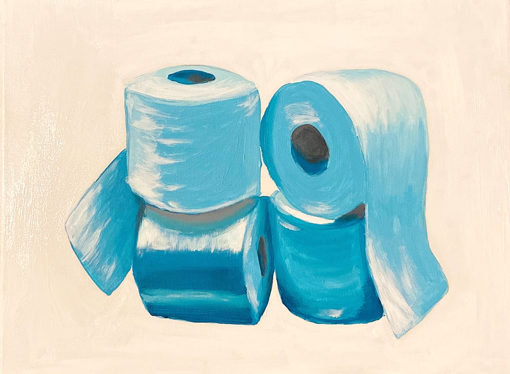 Have someone on your list that has everything? I can guarantee they won’t have this! 😆 #originalart #topoli #torontoart #toiletpaper #tissue #charmin #giftideas