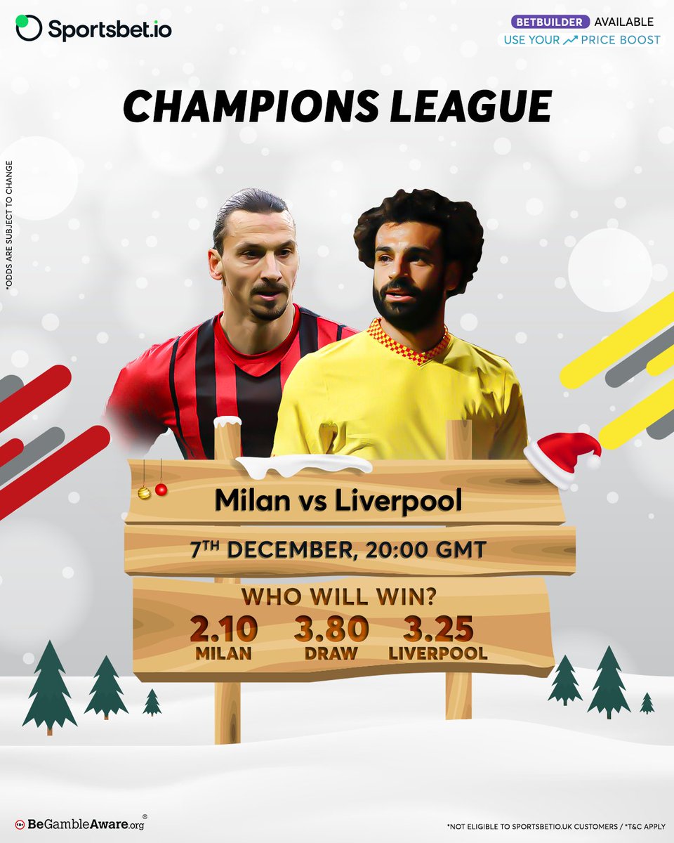 Sportsbetio's tweet photo. 3 points for #ACMilan keeps their qualification hopes alive as they welcome a #LFC squad ready for changes. 👊🏻
Will the Italian side put Anfield behind them or will Klopp end with 6/6 group game wins? Predict: https://t.co/0AaUJQp4Uc 🏃🏻
#ACMLFC #ChampionsLeague https://t.co/PTWHjFwWII