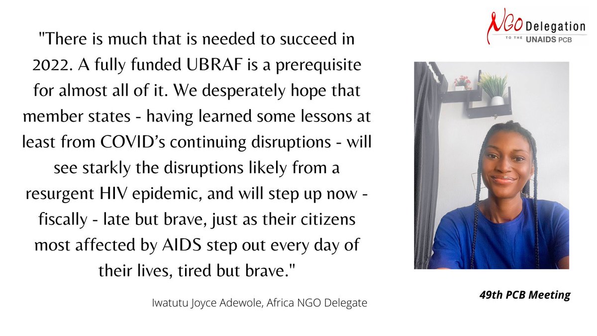 NGO DELEGATION TO THE UNAIDS PCB tweet media