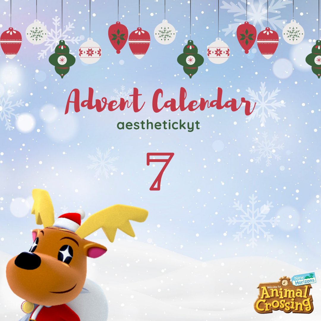 cozychita's tweet photo. 🎄ACNH GIVEAWAY ADVENT CALENDAR🎄

🎁DAY 7: ALL HAPPY HOME PARADISE ITEMS🎁

🎁1 WINNER🎁

TO ENTER:
🎄RT + FOLLOW
🎄TAG 2 AC FRIENDS

⏰ENDS TOMORROW 20:00 HPE⏰
#ACNH #AnimalCrossing #AnimalCrossingNewHorizons #NintendoSwitch #Nintendo #カブ価 #マイデザイン配布 #꿈번지 #あつ森 https://t.co/x58uVtsZFT
