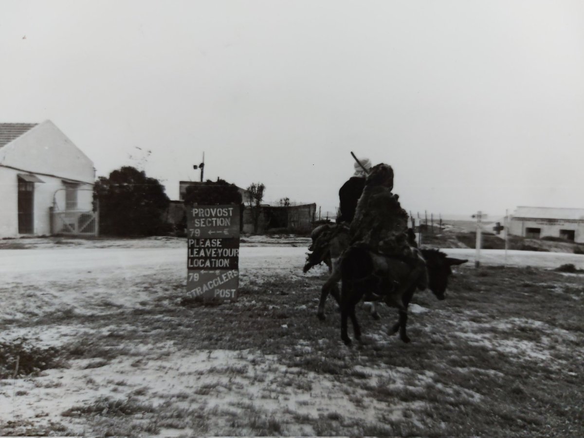 SWWEC1's tweet photo. 'Leave your location'.
Provost (police) Section & Stragglers Post near Téboursouk in Tunisia.
#ww2 #Tunisia #teboursouk #provost https://t.co/jBjbEsoFHc