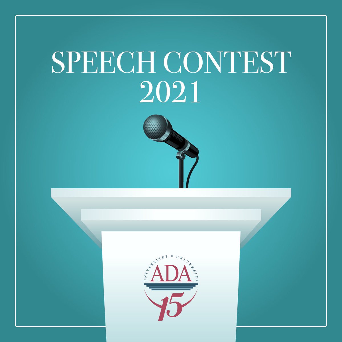 ADAUniversity's tweet photo. The countdown to tomorrow's Speech contest has already started!
We organize a Speech contest among ADA University students to improve their public speaking skills.
#ADASpeechcontest
#tellusmore
#expressyourthoughts https://t.co/OQ345hG6lc