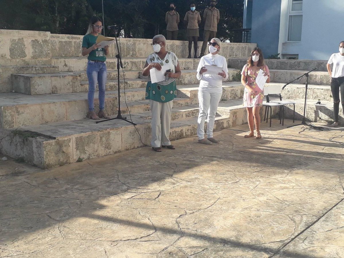 Hoy en los <a href="/Lobos_UCI/">FEU_FTE</a> Acto por los 125 años de la caída en combate del Titán de Bronce #AntonioMaceo con la participación de artistas aficionados de la Facultad de la <a href="/universidad_uci/">Universidad de las Ciencias Informáticas</a> 
#Cuba 
#CubaVive
#CubaViveYRenace
