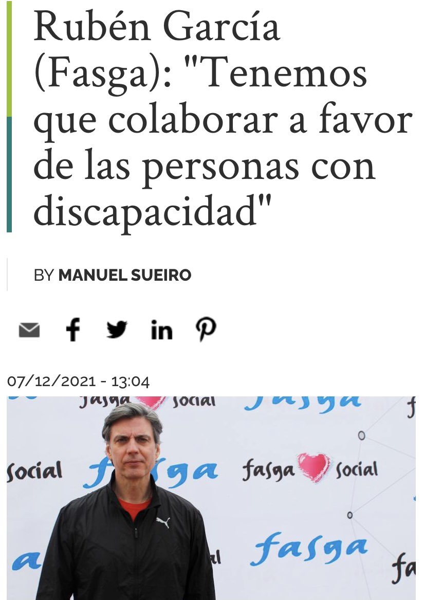 Valorianenred's tweet photo. Os dejamos la entrevista que @gndiario_es ha realizado a Rubén García, responsable del programa de Responsabilidad Social Corporativa de Fasga, con motivo de la celebración de la Masterclass inclusiva perteneciente al programa de Villaverde Sport4All

 https://t.co/xIRWu6hW8k https://t.co/3QPM6MAM1u