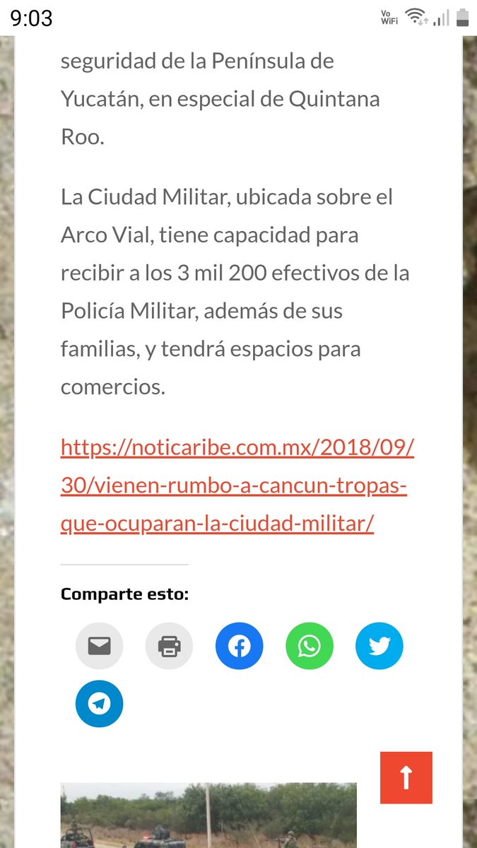 rpolancol1's tweet photo. @latinus_us @MaraLezama  En septiembre/octubre llegaron 3,200 elementos la SEDENA para apoyar a la seguridad de Quintana Roo. ¿Y qué resultados hubo?  Ahora vendrá AMLO el 22 y 23 de diciembre 2021  a recibir otros 1,200 elementos. 3,200 + 1,200 suman 4,400. Y todo sigue igual. https://t.co/EtFbvsFMmR