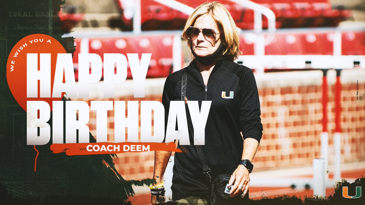 CanesTrack's tweet photo. Wishing a happy birthday to our amazing leader, @AmyDeem! 🥳 https://t.co/5ChOlb4vtd