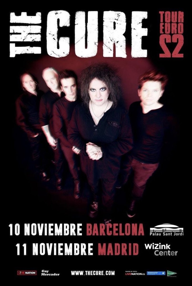 .<a href="/thecure/">The Cure</a> estarán en el <a href="/PalauSantJordi/">Palau Sant Jordi</a> y @WiZinkCenter los próximos días 10 y 11 de noviembre