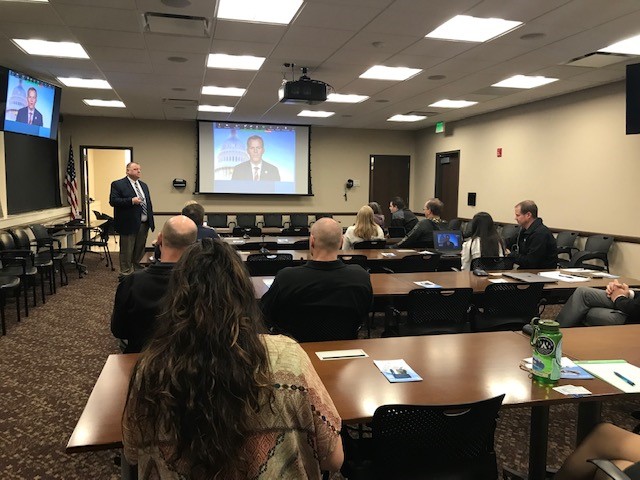 FLETC's tweet photo. #FLETC provided Human Trafficking Awareness Training to #LawEnforcement in Utah. It gives participants an in-depth understanding of current indicators law enforcement may observe in industries known for human trafficking. #DHS #EndTrafficking #BlueCampaign https://t.co/OMdr3sWZJR