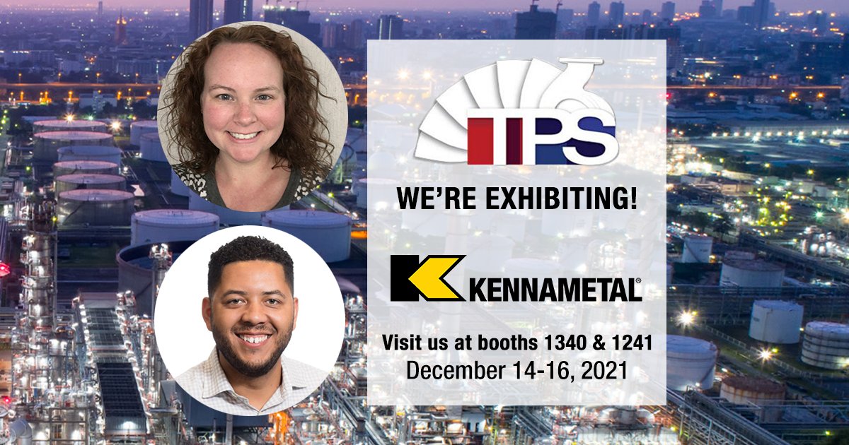 Kennametal's tweet photo. Rebecca Garrigus and Ben Goodly are just two of our wear protection experts who will be on hand at the Turbomachinery & Pump Symposia in Houston, TX December 14-16. https://t.co/e8ZDY2W8CO
#KMTknowsHow #TPS2021 #APIpumps #wearexperts #AdditiveSolutions #CladdingSolutions https://t.co/wR4vKVkKz9
