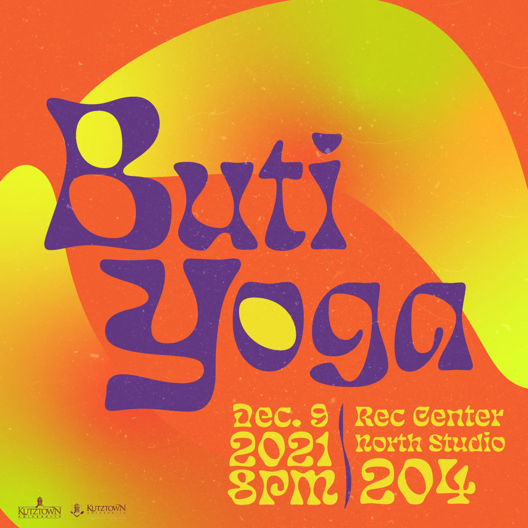 Come to the Rec Center Studio 204 this Thursday, December 9th at 8pm to de-stress and exercise before finals week by doing Buti Yoga! Hope to see you there!